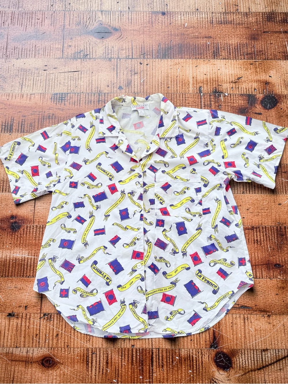Vintage 1980s France Button-Up Shirt